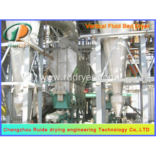 Special vibrating fluidized bed drying system for thiourea